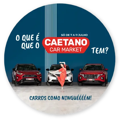 Cartaz do Caetano Car Market de Julho de 2021
